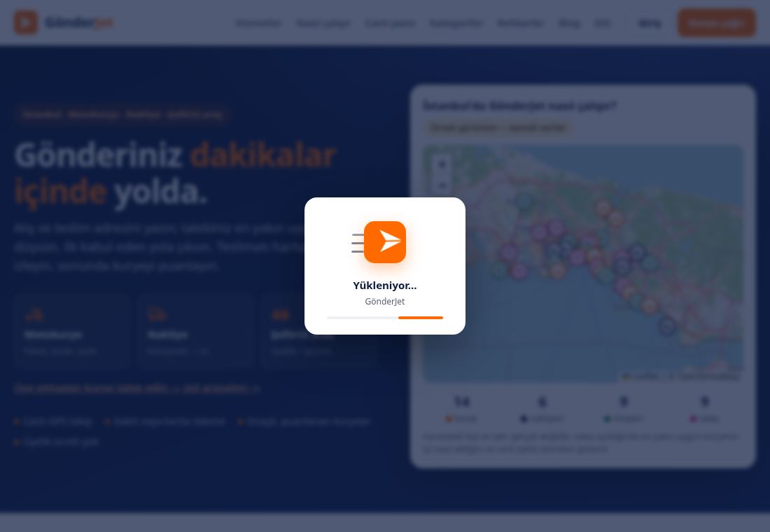 İşlem ve sayfa geçişlerinde bekleme göstergesi — sonra