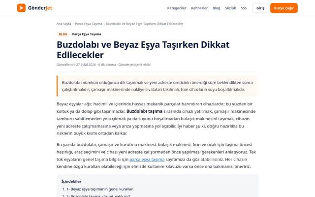 Buzdolabı ve Beyaz Eşya Taşırken Dikkat Edilecekler — önce