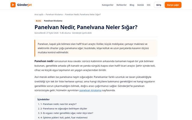 Panelvan Nedir, Panelvana Neler Sığar? — önce