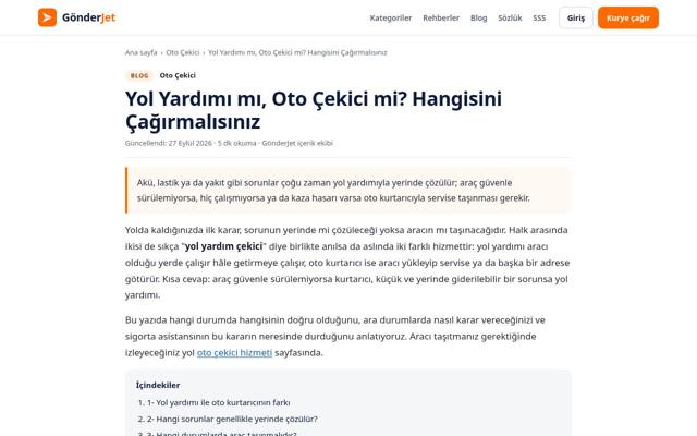 Yol Yardımı mı, Oto Çekici mi? Hangisini Çağırmalısınız — önce