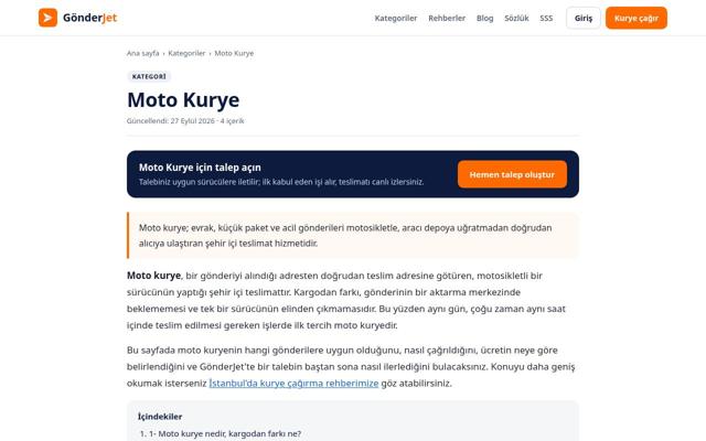 Moto Kurye — sonra
