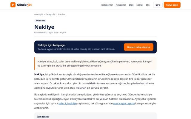 Nakliye — önce