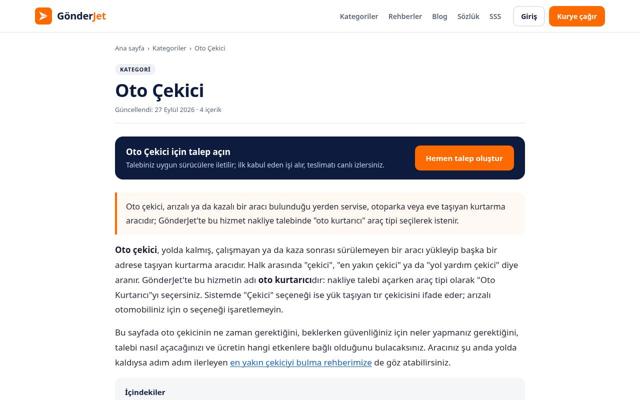 Oto Çekici — sonra