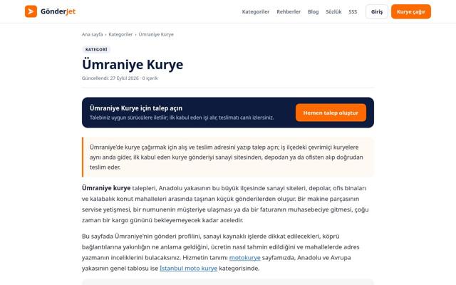 Ümraniye Kurye — sonra