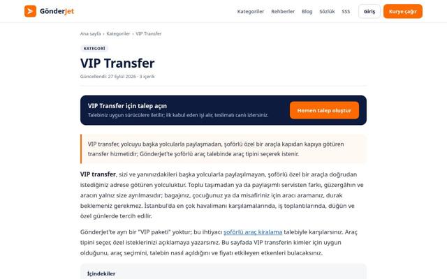 VIP Transfer — sonra