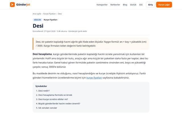 Desi — sonra