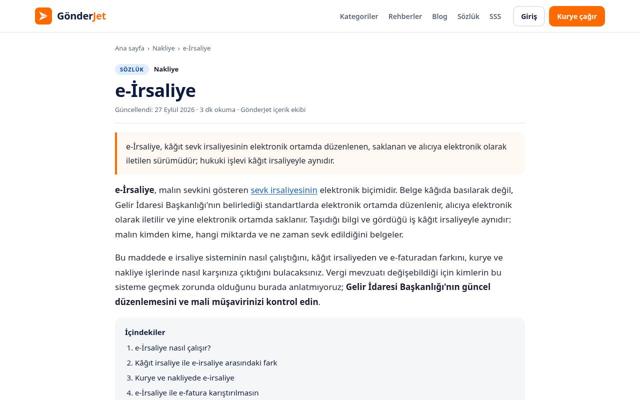 e-İrsaliye — önce